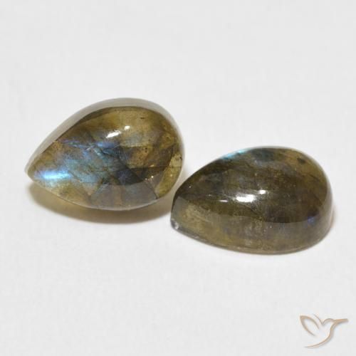Gemme di Labradorite Multicolore naturale da 5.03 ct, Forma a pera, Traslucido