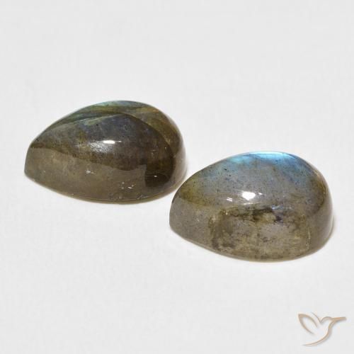 Gemme di Labradorite Multicolore naturale da 8.38 ct, Forma a pera, Traslucido