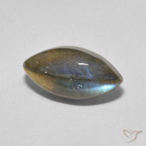 Labradorite Multicolore naturale da 4.98 ct, Taglio marquise, Traslucido