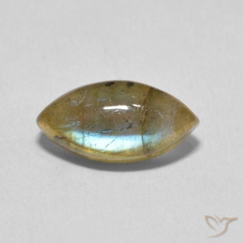 Labradorite Multicolore naturale da 2.39 ct, Taglio marquise, Traslucido