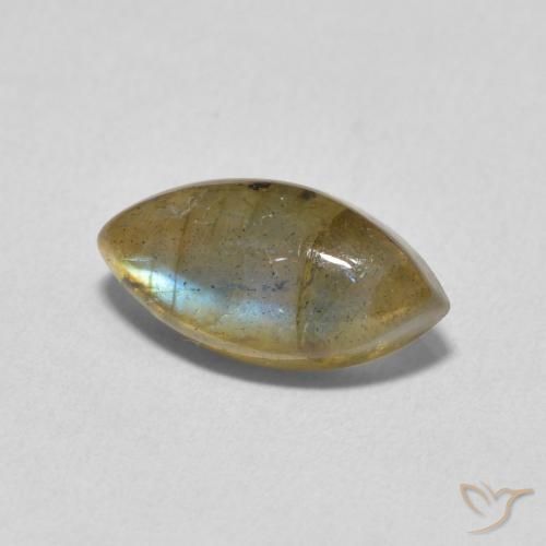Labradorite Multicolore naturale da 2.39 ct, Taglio marquise, Traslucido