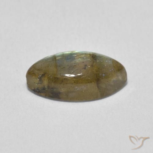 Labradorite Multicolore naturale da 2.39 ct, Taglio marquise, Traslucido