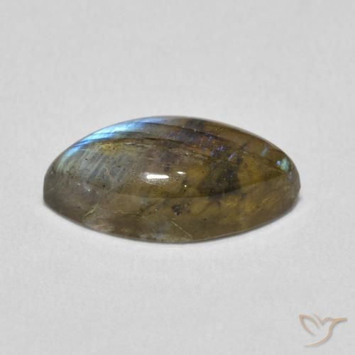 Labradorite Multicolore naturale da 3.55 ct, Taglio marquise, Traslucido