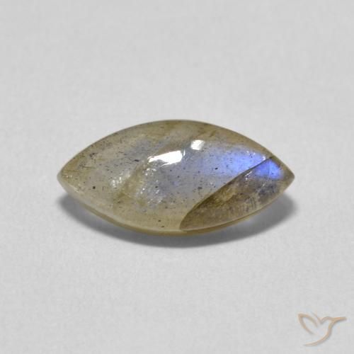 Labradorite Multicolore naturale da 2.30 ct, Taglio marquise, Traslucido