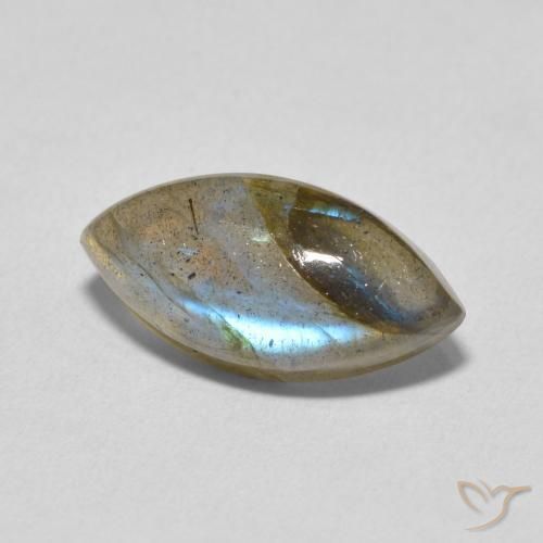 Labradorite Multicolore naturale da 4.93 ct, Taglio marquise, Traslucido