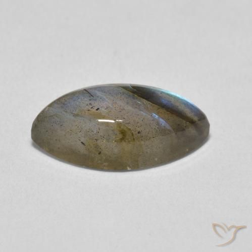 Labradorite Multicolore naturale da 4.93 ct, Taglio marquise, Traslucido