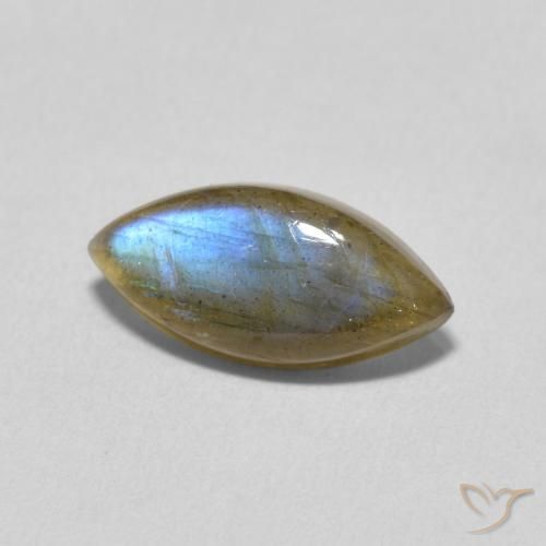 Labradorite Multicolore naturale da 2.76 ct, Taglio marquise, Traslucido