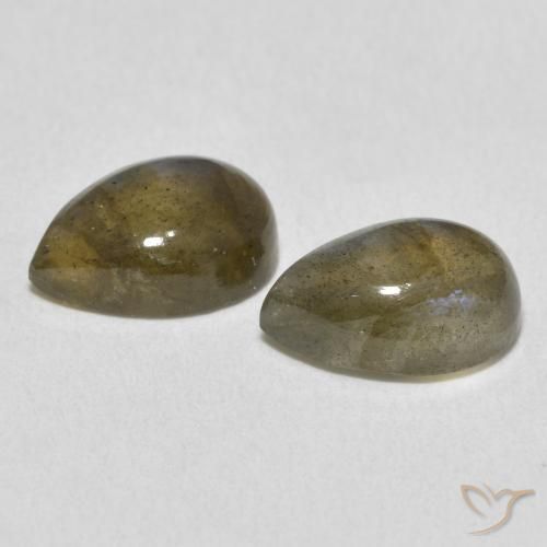 Gemme di Labradorite Multicolore naturale da 4.34 ct, Forma a pera, Traslucido
