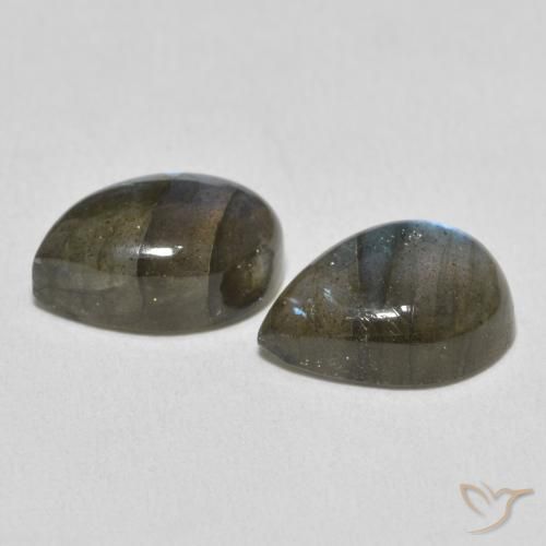 Gemme di Labradorite Multicolore naturale da 7.45 ct, Forma a pera, Traslucido