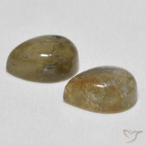 Gemme di Labradorite Multicolore naturale da 3.44 ct, Forma a pera, Traslucido
