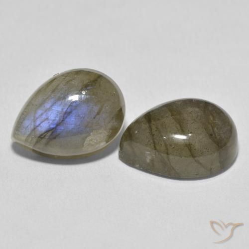 Gemme di Labradorite Multicolore naturale da 20.99 ct, Forma a pera, Traslucido