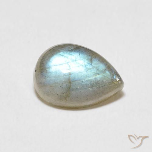 Labradorite Multicolore naturale da 2.40 ct, Forma a pera, Traslucido