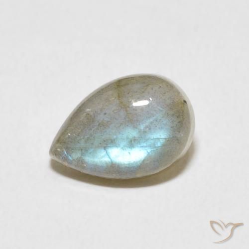 Labradorite Multicolore naturale da 2.40 ct, Forma a pera, Traslucido