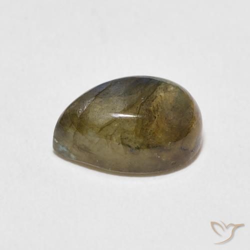 Labradorite Multicolore naturale da 2.74 ct, Forma a pera, Traslucido