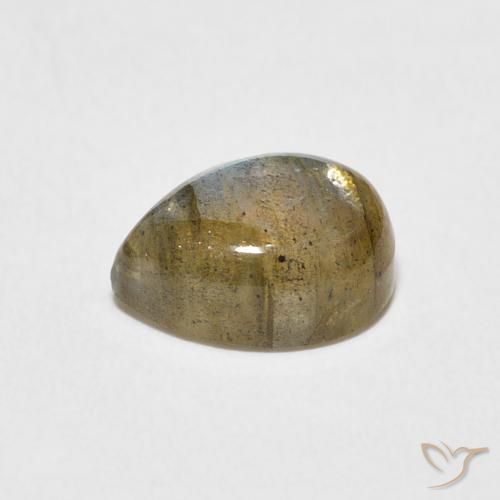 Labradorite Multicolore naturale da 2.44 ct, Forma a pera, Traslucido
