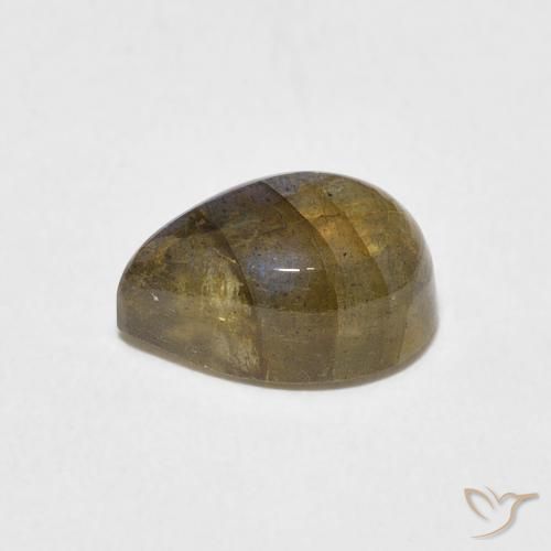 Labradorite Multicolore naturale da 2.43 ct, Forma a pera, Traslucido
