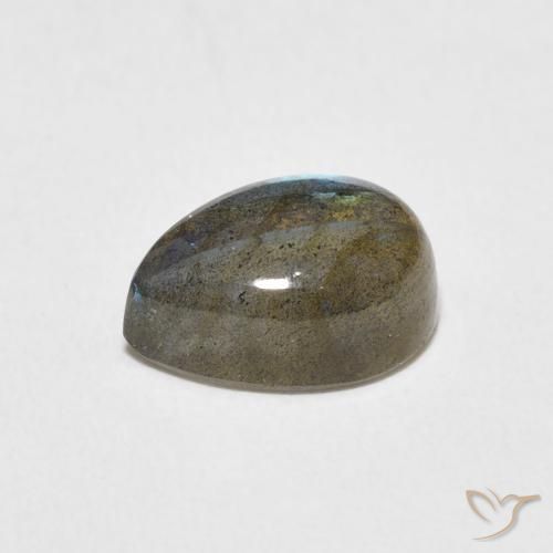 Labradorite Multicolore naturale da 2.78 ct, Forma a pera, Traslucido