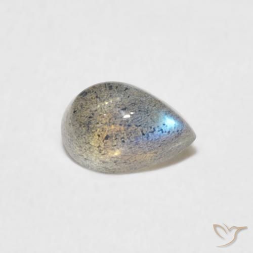 Labradorite Multicolore naturale da 0.51 ct, Forma a pera, Traslucido