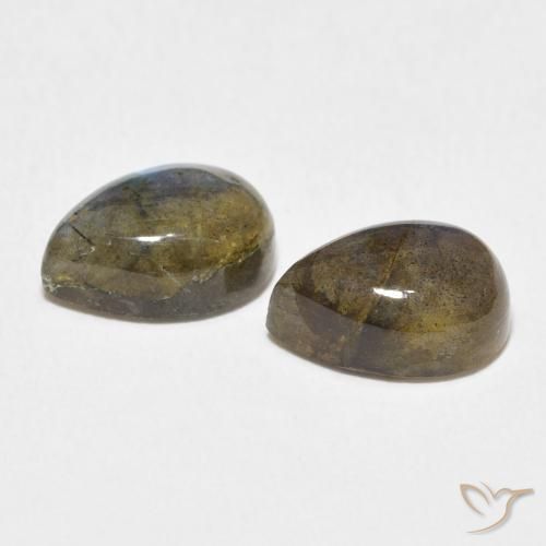 Gemme di Labradorite Multicolore naturale da 5.08 ct, Forma a pera, Traslucido