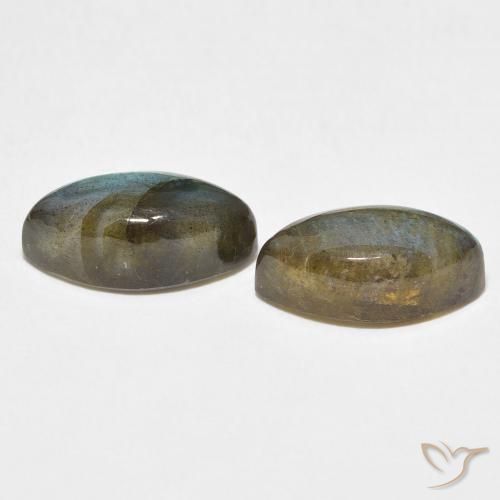 Gemme di Labradorite Multicolore naturale da 8.07 ct, Taglio marquise, Traslucido