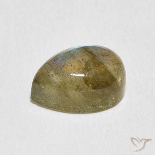 Labradorite Multicolore naturale da 2.84 ct, Forma a pera, Traslucido