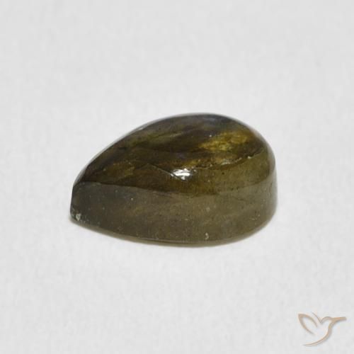 Labradorite Multicolore naturale da 1.63 ct, Forma a pera, Traslucido