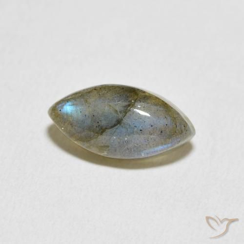 Labradorite Multicolore naturale da 3.95 ct, Taglio marquise, Traslucido