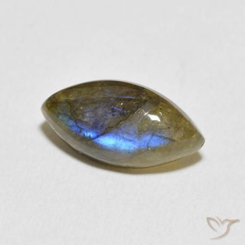 Labradorite Multicolore naturale da 5.25 ct, Taglio marquise, Traslucido