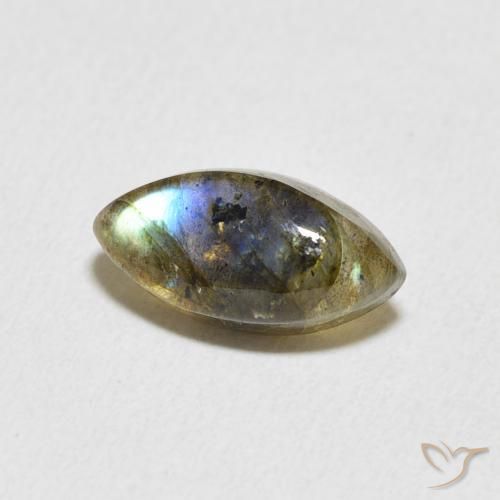 Labradorite Multicolore naturale da 2.38 ct, Taglio marquise, Traslucido