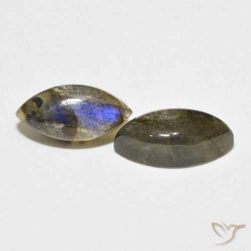 Gemme di Labradorite Multicolore naturale da 7.98 ct, Taglio marquise, Traslucido