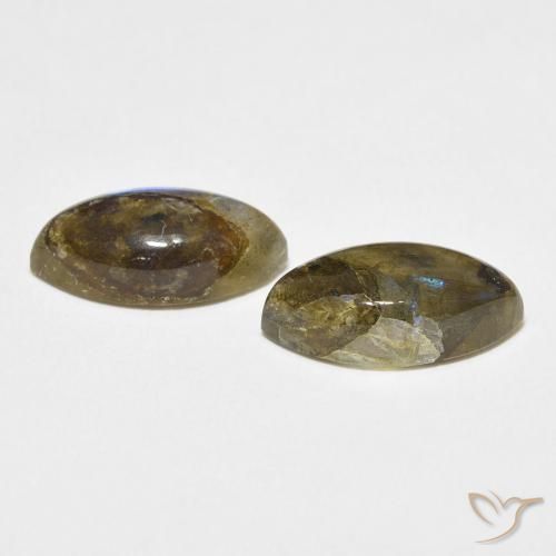 Gemme di Labradorite Multicolore naturale da 6.99 ct, Taglio marquise, Traslucido