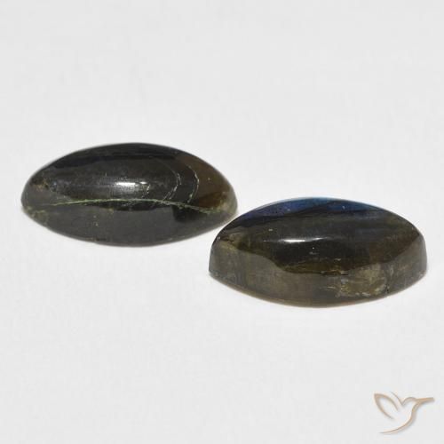 Gemme di Labradorite Multicolore naturale da 7.05 ct, Taglio marquise, Traslucido