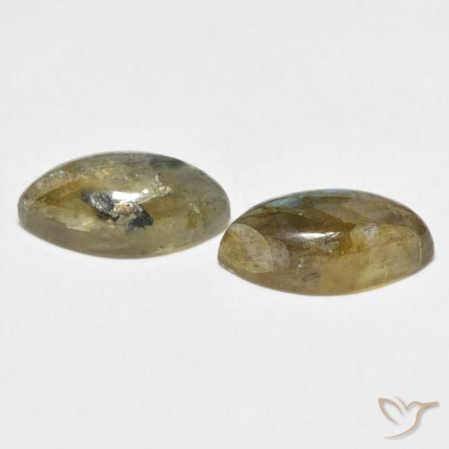 Gemme di Labradorite Multicolore naturale da 7.70 ct, Taglio marquise, Traslucido