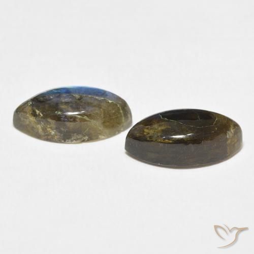 Gemme di Labradorite Multicolore naturale da 7.04 ct, Taglio marquise, Traslucido