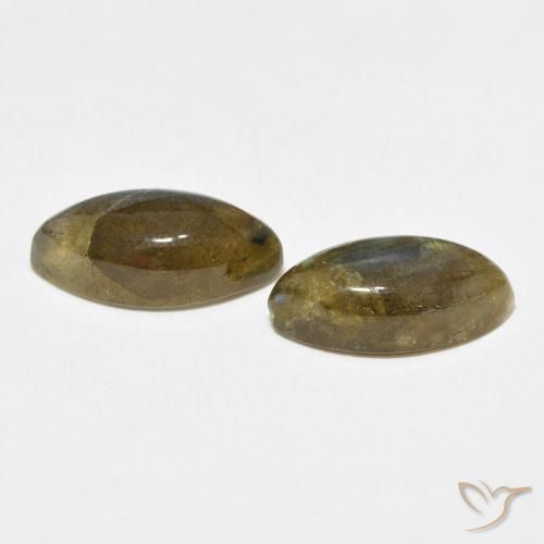 Gemme di Labradorite Multicolore naturale da 7.12 ct, Taglio marquise, Traslucido