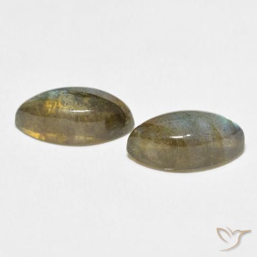 Gemme di Labradorite Multicolore naturale da 7.80 ct, Taglio marquise, Traslucido