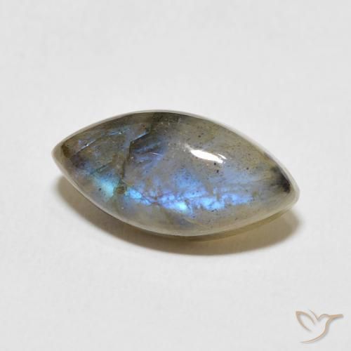 Labradorite Multicolore naturale da 5.48 ct, Taglio marquise, Traslucido