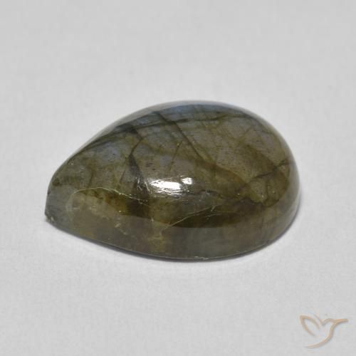 Labradorite Multicolore naturale da 8.49 ct, Forma a pera, Traslucido