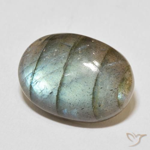 Labradorite Multicolore naturale da 13.81 ct, Ovale, Traslucido