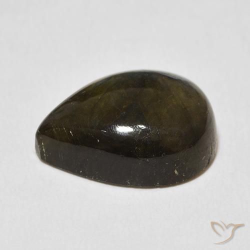 Labradorite Multicolore naturale da 12.51 ct, Forma a pera, Traslucido
