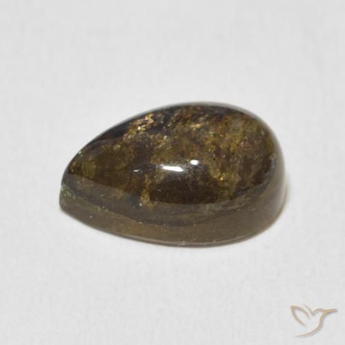 Labradorite Multicolore naturale da 4.07 ct, Forma a pera, Traslucido