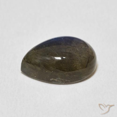 Labradorite Multicolore naturale da 3.83 ct, Forma a pera, Traslucido