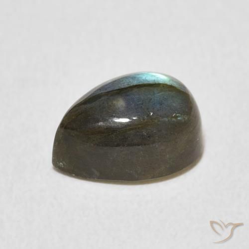 Labradorite Multicolore naturale da 2.84 ct, Forma a pera, Traslucido