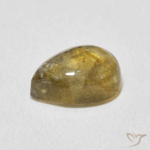 Labradorite Multicolore naturale da 2.55 ct, Forma a pera, Traslucido
