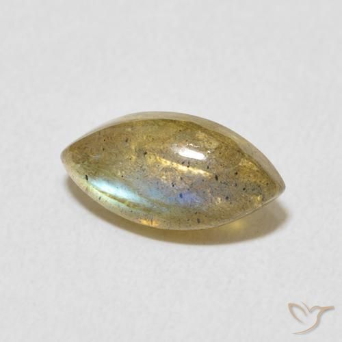 Labradorite Multicolore naturale da 2.23 ct, Taglio marquise, Traslucido