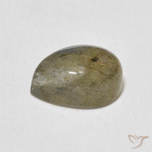 Labradorite Multicolore naturale da 2.89 ct, Forma a pera, Traslucido