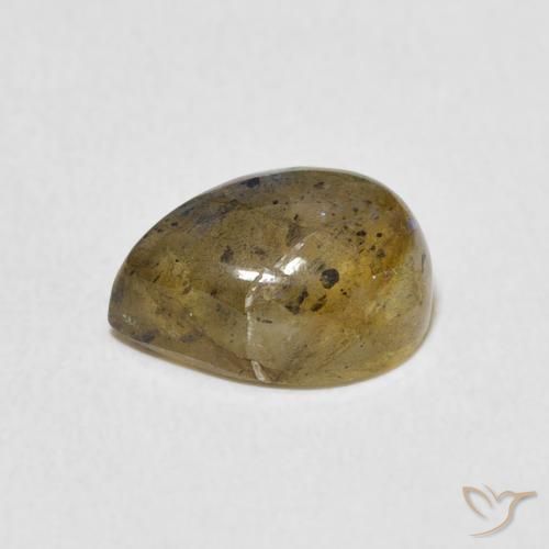 Labradorite Multicolore naturale da 2.51 ct, Forma a pera, Traslucido