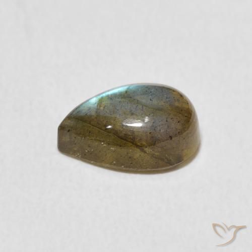 Labradorite Multicolore naturale da 1.66 ct, Forma a pera, Traslucido