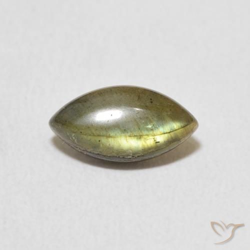 1.41ct Naturale Multicolore Labradorite, Taglio marquise, Traslucido