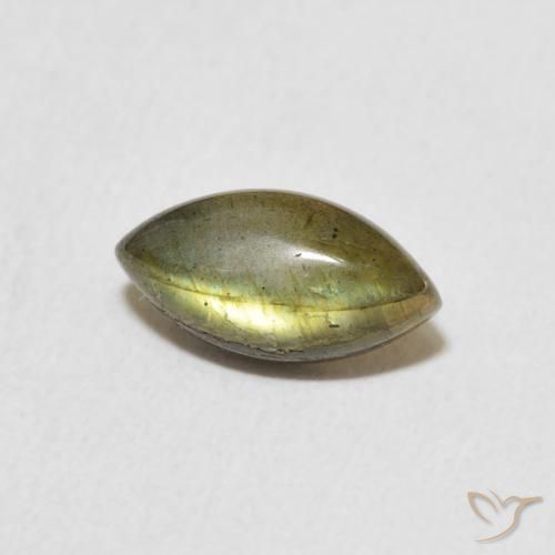 Labradorite Multicolore naturale da 1.41 ct, Taglio marquise, Traslucido